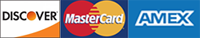 Discover, Mastercard, Amex Cards Logo